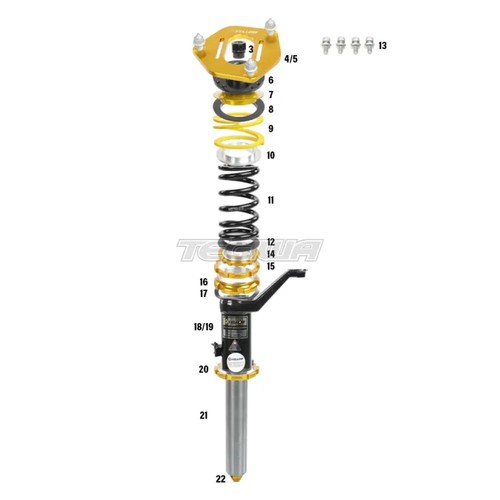 Coilover anteriore invertito - coilover,