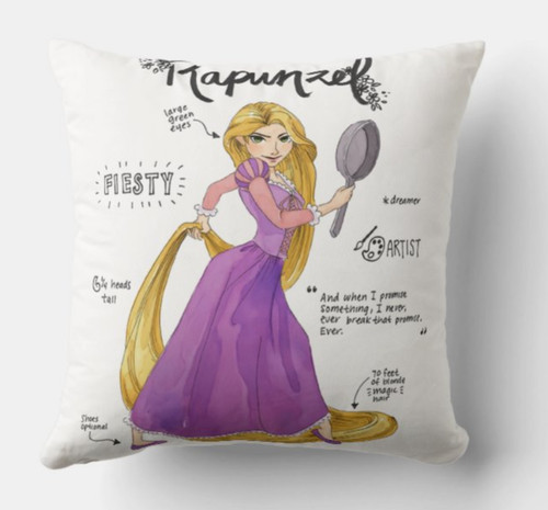 Cuscino 40x40 tributo rapunzel - 40x40,