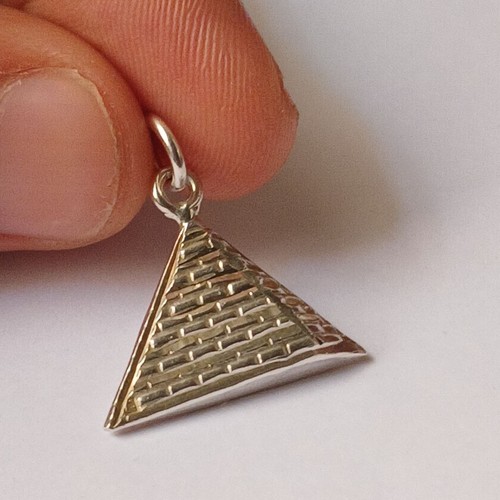 Ciondolo piramide argento - ciondolo, in