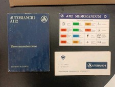 Libretto uso e manutenzione LANCIA AUTOBIANCHI A112 -varianti ABARTH 70HP 1980