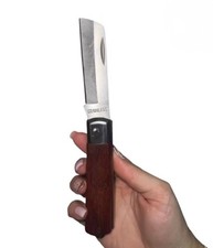 COLTELLO DA INNESTO PIEGHEVOLE DA GIARDINO COLTELLO DA POTATURA LAMA IN ACCIAIO