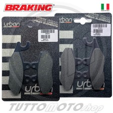 KIT PASTIGLIE FRENO PIAGGIO X7 250 2008 2009 ANTERIORE POSTERIORE BRAKING