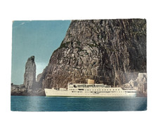 Cartolina d'epoca M.V. Meteor, linea norvegese Bergen, nave da crociera