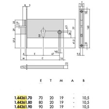 SERRATURA CISA 44361