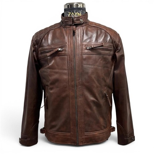 Giacca pelle marrone - in,