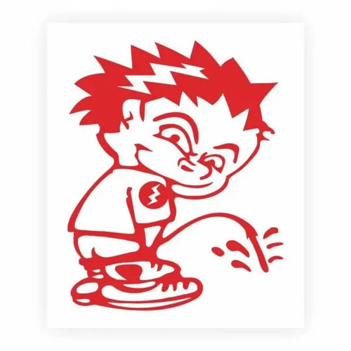 Adesivo bambino pipì - adesivo, fa