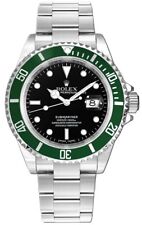 Rolex Submariner 16610LV Orologio Uomo Acciaio Quadrante Nero Lunetta Verde "Kermit" 40mm