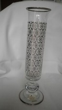 EGIZIA VASO IN CRISTALLO DECORATO ARGENTO