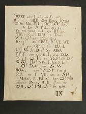 Antico REBUS EPITAPH 1821