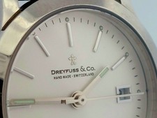 DREYFUSS & Co. 1890 - Orologio al quarzo svizzero fatto a mano in acciaio inox data 25,5 mm