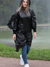impermeabile MANTELLINA poncho USA E GETTA emergenza PIOGGIA ADULTO waterproof