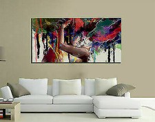QUADRI MODERNI TELA CANVAS KLIMT PASSIONE LOVE CASA LIVING ARTE AMORE 100X70