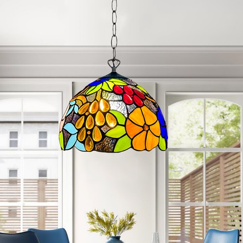 Lampada sospensione tiffany - lampada, a