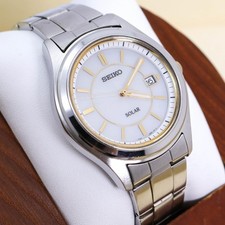 Orologio Seiko Solar Acciaio Inox V145 0BV0 Impermeabile 10 Bar Uomo