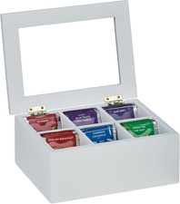 Bianca Scatola Porta Tè E