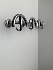 X4 Ganci da Appendiabiti Ministeriale in Alluminio anni 50 Vintage Made In Italy