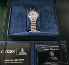Orologio Donna Citizen EX1166-52D Eco-Drive Acciaio Fiore Firmato Diamante