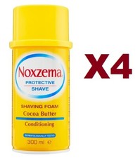 4 PZ NOXZEMA PROTECTIVE SHAVE SCHIUMA DA BARBA COCOA BUTTER 300ML COCCO