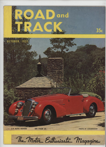 Road and track october - road,