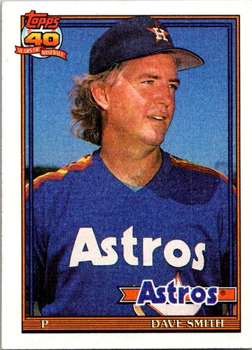 1991 topps 215 dave smith - topps,