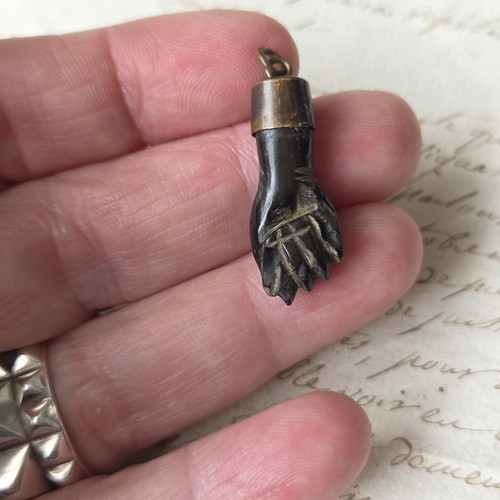 Pendentif ancien main figa - pendentif, de