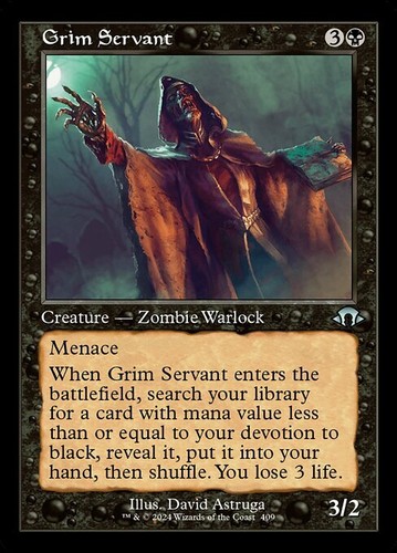 Mtg grim servant 409 - grim,