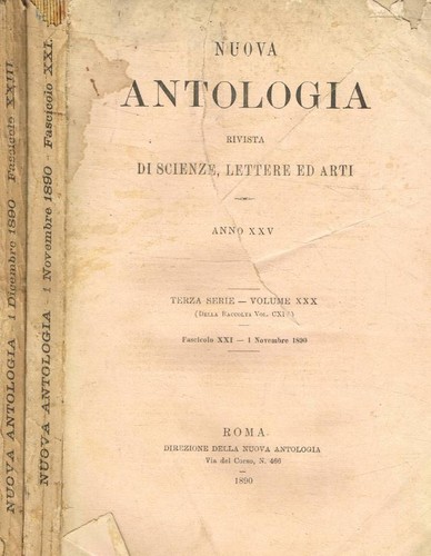 Nuova antologia rivista - rivista, di
