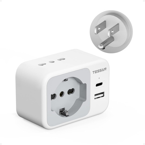 Adattatore presa americana con - presa,