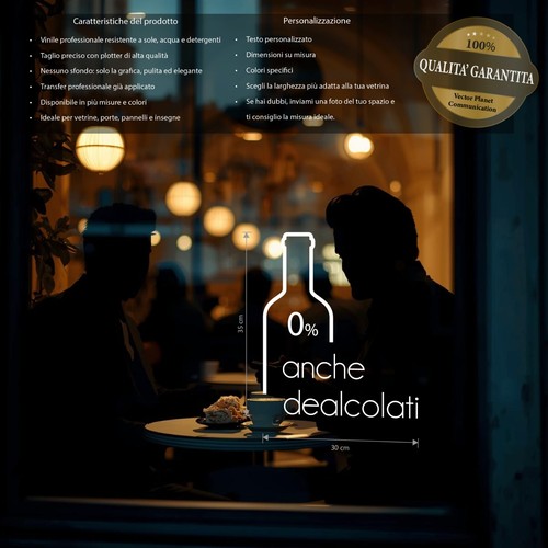 Adesivo per vetrine alcol - adesivo,