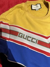 Felpa Gucci Uomo Oversize con righe trasversali