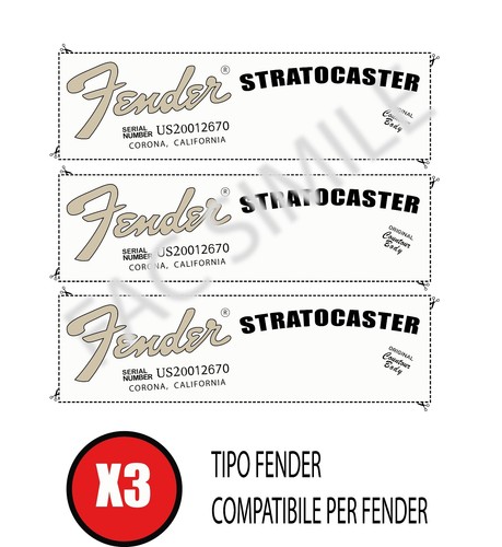 Decal tipo fender - decal, american