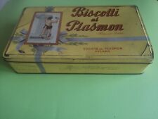 Scatola di Latta Vintage Biscotti Al Plasmon - MILANO - anni 60