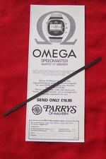 OROLOGIO OMEGA SPEEDMASTER LCD QUARZO 1979 ORIGINALE VINTAGE PUBBLICITARIO