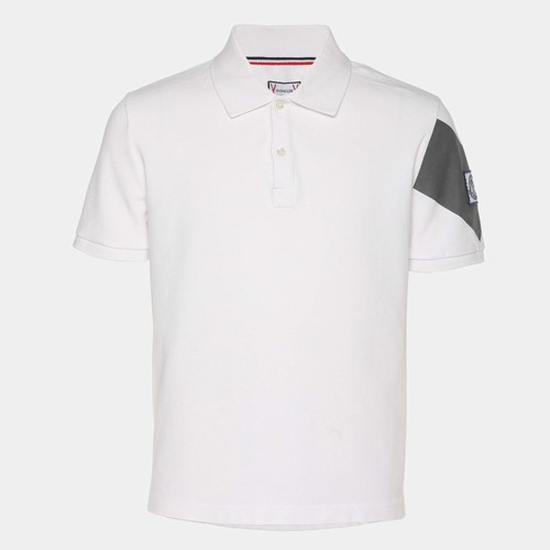 Polo moncler bianca - bianca, in