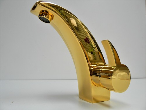 Rubinetto lavabo oro - rubinetto,