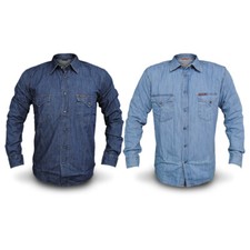 Camicia Jeans Uomo CARRERA Art.205 Regular Denim Tg S/M/L/XL/XXL 2 VARIANTI DD