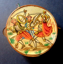 VECCHIO TAMBURELLO SICILIANO DIPINTO A MANO