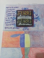 Patch Fubu N. Y. Hollies Ricamato Con Tessuto Denim 