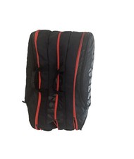 Borsone tennis Wilson nero rosa 12 racchette