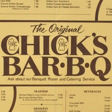 Menù ristorante barbecue