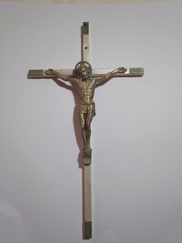 Crocifisso metallo 21 - metallo, cm
