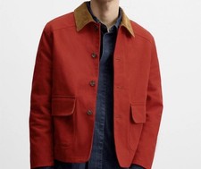 Giacca Zara rossa collo a