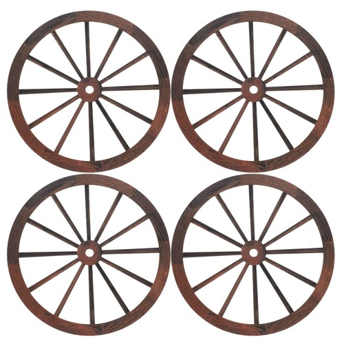 Ruota carro legno decorativa - , 4