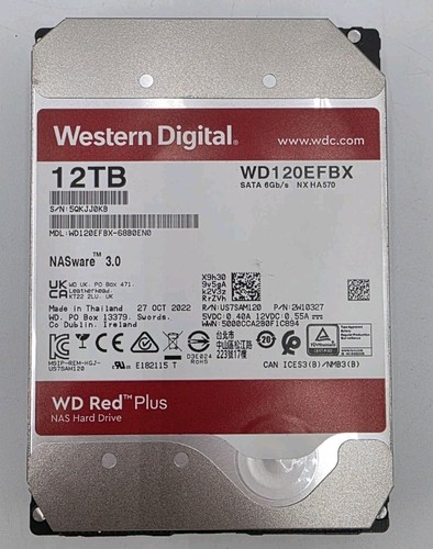 Western digital red plus 12 - red,