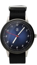 Originale Mercedes-Benz Orologio Da Polso Uomo B66959722 Nero / Blu / Argento