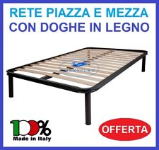 RETE LETTO ORTOPEDICA IN DOGHE A 1 UNA PIAZZA E MEZZA 120X190 PER MATERASSO