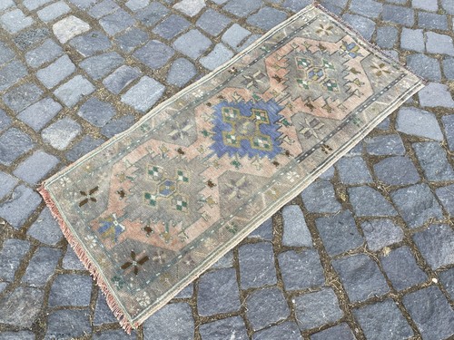 Tappeto vintage oushak - vintage, lana