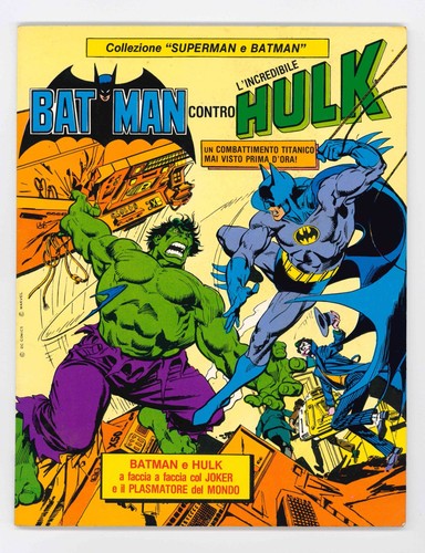 Batman contro hulk editrice - hulk,
