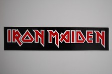 Adesivo Iron Maiden decalcomania vinile 9" x 2" Rock Metal Slayer (304)