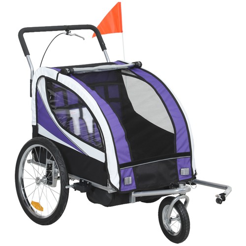 Homcom rimorchio per bici - per,